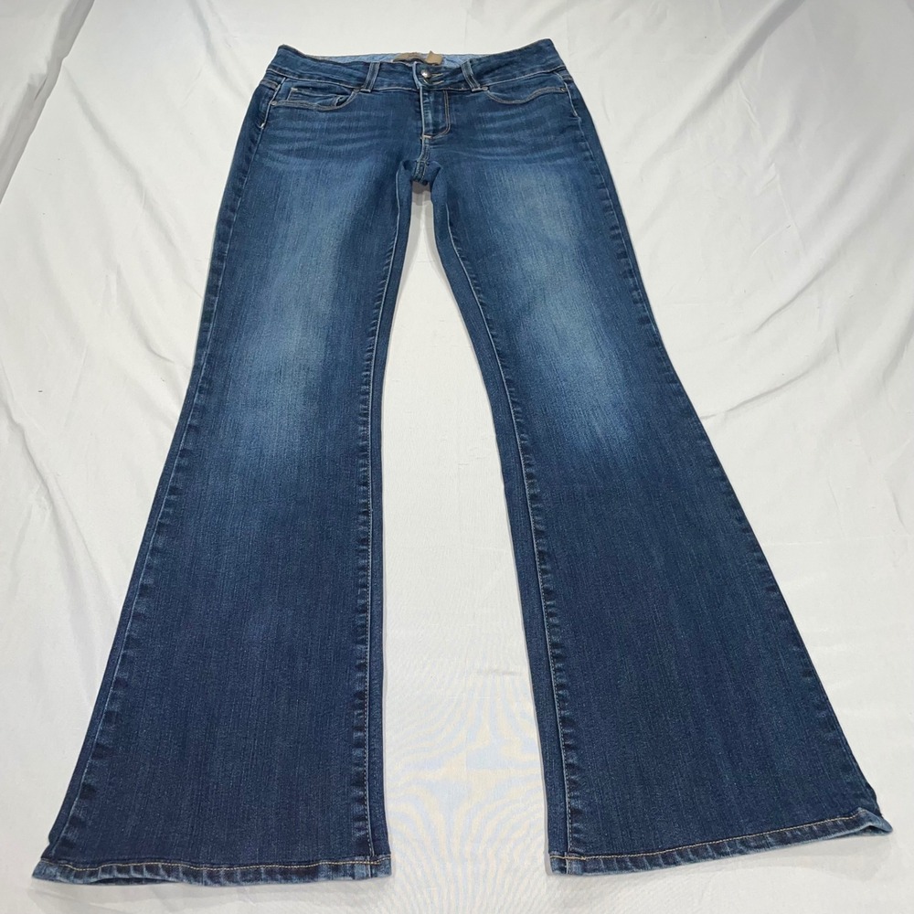 Paige Hidden Hills Bootcut Jeans Dark Wash Denim Size 28 Womens Flare Rise 8.5